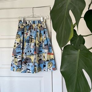 ModCloth Charming Cotton Skirt in Village